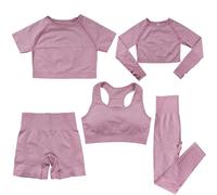 Générique Ensemble de Yoga 5 Pièces pour une Pratique Complète et Confortable en Toute Saison (M)