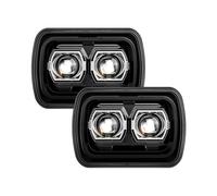Générique Ensemble D'Éclairage Pour Chevy Pour Silverado 1985-1987 Voiture Rectangle 5X7 7x6 Pouces Phare LED Feux Croisement H4 Feu Circulation Phare Jour(2 pcs)