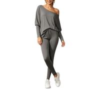 Générique Ensemble décontracté col Rond pour Femme, Pull-Over Unicolore Automne-Hiver,Pull-Over Confortable | Coupe décontractée | Unicolore | Idéal mi-Saison | Tissu Doux