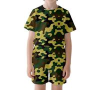 Générique Ensemble décontracté pour garçon tenue sportive enfant été camp outdoor primaire performance entraînement physique quotidien scolaire vacances
