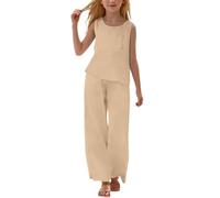 Générique Ensemble Deux Pièces Élégant pour Fille Pantalon et Haut pour École et Occasions Spéciales Mode Enfantine