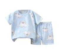 Générique Ensemble deux pièces garçon été t-shirt manches courtes motif dessin animé mignon short décontracté nouvelle tenue quotidienne pour enfant