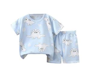 Générique Ensemble deux pièces garçon été t-shirt manches courtes motif dessin animé mignon short décontracté nouvelle tenue quotidienne pour enfant