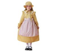 Générique Ensemble Dirndl avec Tablier pour Fille, Costume Fille Bavaroise Robe Princesse Déguisement Robe Dirndl Halloween Enfants Halloween Oktoberfest pour Oktoberfest Bavarois |