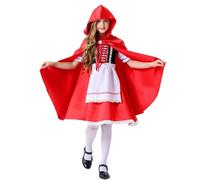Générique Ensemble Dirndl avec Tablier pour Fille, Filles Robe Costume Habiller Costumes Oktoberfest Bavarois Été à Manches Courtes Déguisemen Traditionnelle Deguisement Halloween |