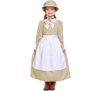 Générique Ensemble Dirndl avec Tablier pour Fille, Robe Bavaroise Fille Deguisement Enfant Costume Traditionelle de Bavière Allemande Bavarois Oktoberfest Fete Carnaval Vêtements Halloween |