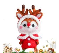 Générique Ensemble d'Ornements de Noël en Feutrine | Kit DIY de Décorations Lapin et Élan - Kit de Matériel pour Animaux Compagnons - pour Tout-Petits Arbre de Noël Vacances Salle de Classe Mur