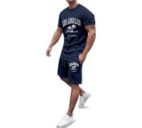 Générique Ensemble en Lin Homme Mariage Été Oversize Golf Cotelé Assorti Beau Manche Boxe Simili Fleur Ville Tissu Identique Baptême Américain Chere Barca Treillis Alpin