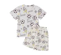 Générique Ensemble Enfant 2026 Short Manches Courtes Imprimé Glace Garçons Filles Tenue Décontractée Été (White, 9-10 Years)