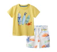 Générique Ensemble Enfant Garcon Tenue D'Été Décontractée pour Garçon Ensemble T-Shirt du Cou Short Deux À Sept Ans