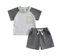 Générique Ensemble Enfant Garcon Vetement Enfant Garcon Ensemeble T Shirt Manche Courte et Short pour Les Activités Sportives Ensemble Short garçon pour Plage Piscine et Vacances Ensembles garçon