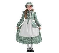 Générique Ensemble Enfant Tenues Prairie Girls Robe Manoir Européen avec Tablier Costume Historique pour Enfants Filles Vestiaire Élégant et Confortable Idéal Célébrations et Fêtes Thématiques