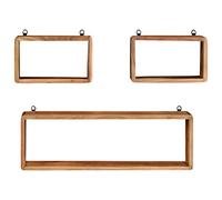 Générique Ensemble étagères murales Cube 3 pcs Bois d'acacia Massif