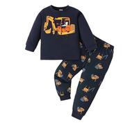 Générique Ensemble Ete Enfant Garçon Ensemble Short col Rond Garçon Short et Haut d'Été Vêtements Set Tenue de Plage Vacances D’Été Hawaïennes Décontractée Bébé Garçons 2 Pcs Taille Elastique #Y