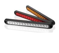Générique Ensemble feu arrière 1x barre lumineuse de voiture 15 ampoules pour pour camion SUV RV feu stop pour signal marqueur latéral clignotant pour d'avertissement pour arrière 12v 24v(Rouge)