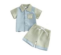 Générique Ensemble Garçon Élégant et Confortable pour Toutes Les Occasions Quotidiennes et Scolaires (Light Blue, 6-12 Months)
