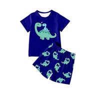 Générique Ensemble Garcon - Short Court Imprimé EuropéEn pour Enfants Ensemble Tendance Ample Et Confortable