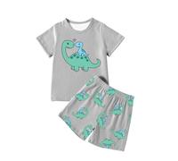 Générique Ensemble Garcon - Short Court Imprimé EuropéEn pour Enfants Ensemble Tendance Ample Et Confortable