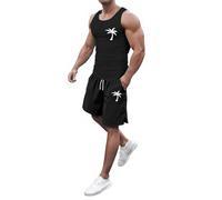 Générique Ensemble Gaze De Coton Homme Costume Musculation Chaud Handball Longueur Gym Courte Cravate Cuir 2026 Père Loose Entraînement Poches Bouton Bande Equipe Aerobic Blanche