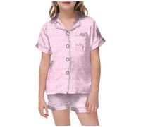 Générique Ensemble Hiver Automne Fille Ensemble de Tenues de Pâques pour Enfants peintes à la Main avec des Pyjamas colorés Que Les Filles Peuvent Jouer et Porter au Quotidien