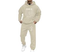 Générique Ensemble Homme 2 Pièces Imprimé Jésus Sweat à Capuche Pantalon Jogging Survêtement Décontracté Printemps Été Tenue Sport Loisirs Maison Outdoor Streetwear Hip-Hop Skateboard