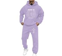 Générique Ensemble Homme 2 Pièces Imprimé Jésus Sweat à Capuche Pantalon Jogging Survêtement Décontracté Printemps Été Tenue Sport Loisirs Maison Outdoor Streetwear Hip-Hop Skateboard