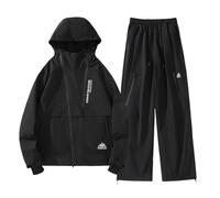 Générique Ensemble Homme Chic Automne - Ensemble Deux PièCes Thermique à Capuche pour Le Ski L'Alpinisme Et Les ActivitéS De Plein Air par Temps Froid : Veste Et Pantalon.