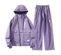 Générique Ensemble Homme Chic Automne - Ensemble Deux PièCes Thermique à Capuche pour Le Ski L'Alpinisme Et Les ActivitéS De Plein Air par Temps Froid : Veste Et Pantalon.