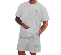 Générique Ensemble Homme DéContracté - Ensemble Deux pièces Homme t-Shirt Manches Courtes Short imprimés Chemise érotique Pantalon Basse Tenue décontractée Mode Streetwear été