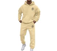 Générique Ensemble Homme Deux Pièces Y2K Sweat À Capuche et Pantalon de Survêtement Sport avec Imprimé Lettres pour Un Style Hip Hop Idéal pour La Course et Les Loisirs