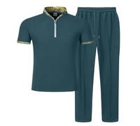 Générique Ensemble Jogging Homme Classe Pas Marque Fils Luxe Nylon Deux Courte Coloré Bohème Original Americain Shorte Mao Ensembles Roi Survettes Creme France Petanque