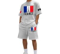 Générique Ensemble Jogging Homme, Tenue De Sport Homme, Élégant Avec Un Imprimé Alphabet Français Ensemble Formel Sophistiqué Pour Les Occasions Modernes