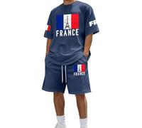 Générique Ensemble Jogging Homme, Tenue De Sport Homme, Élégant Avec Un Imprimé Alphabet Français Ensemble Formel Sophistiqué Pour Les Occasions Modernes
