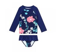 Générique Ensemble Maillot De Bain Fille - Maillot de Bain 2 pièces pour Fille Ensemble Bikini Taille Haute avec Cache-Maillot (Navy 100=L)