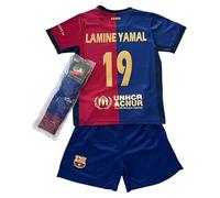 Générique Ensemble Maillot Short Barca Barcelone LAMINE YAMAL NO 19 Top Qualite Taille 12 Ans