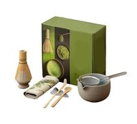 Générique Ensemble Matcha avec fouet, poterie grossière, bol en céramique, 8 pièces/ensemble(Ancient pottery 8pc)