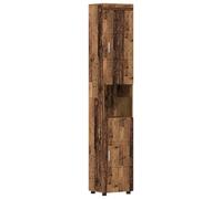 Générique Ensemble Meuble Salle De Bain Bois D'Ingenierie Finition Mate | Rangement pour serviettes et produits, entretien facile avec chiffon humide, assemblage a deux personnes