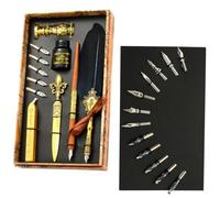 Générique Ensemble plume et encre | Stylo plume antique pour l'écriture | Stylo à tremper, à cacheter, de sceau, outil d'enveloppe, meilleur kit cadeau pour l'écriture, le dessin, les signatures