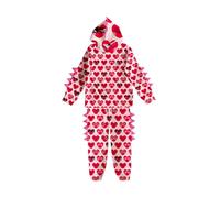Générique Ensemble pour Filles Ensemble à Capuche décontracté pour Enfants,Motif cœurs et Lettres imprimés,Motif Dinosaure,Dessin animé,la Saint-Valentin