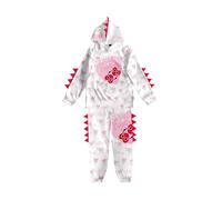 Générique Ensemble pour Filles Ensemble à Capuche décontracté pour Enfants,Motif cœurs et Lettres imprimés,Motif Dinosaure,Dessin animé,la Saint-Valentin