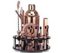 Générique Ensemble Professionnel de préparation de Cocktails en Acier Inoxydable, mélangeur de vin, agitateur de jus, Outil pour, 750 / 600ml, 20 pièces