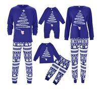 Générique Ensemble Pyjama Coordonné Famille Noël Style Classique Rouge Combinaison Pyjama Chaud d'Hiver pour Tous les Membres de la Famille Parents et Enfants pour Célébrer la Saison03