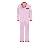 Générique Ensemble Pyjama de Famille Pyjamas en Satin Soie Vêtement pour Femme Homme Couple Enfant à Manches Longues Chemise Boutons Vers avec des le Pantalon Assorti Vêtements Sexy Chic Deux