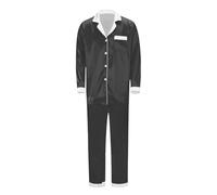 Générique Ensemble Pyjama de Famille Pyjamas en Satin Soie Vêtement pour Femme Homme Couple Enfant à Manches Longues Chemise Boutons Vers avec des le Pantalon Assorti Vêtements Sexy Chic Deux
