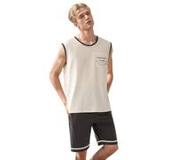 Générique Ensemble Pyjama été Coton Homme Gilet décontracté sans Manches vêtement Maison léger Respirant Tenue Confortable Nuits Chaudes Nouvelle 2024 idéal détente Estival Mode