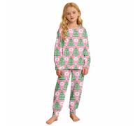 Générique Ensemble Pyjama Fille Manches Courtes et Short Motif Halloween Confortable pour Nuit Douce et rêves Magiques (7-8 Years)