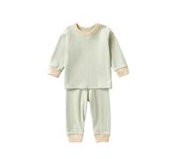 Générique Ensemble Pyjama Garcon 2 Pièces, Ensemble bébé garçon 1 à 5 Ans Pyjama Longues Manches vêtements intérieur Doux Confortable Automne Hiver sous-vêtements séparés