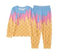 Générique Ensemble Pyjama Garcon 2 Pièces, Ensembles pour garçons 2 à 9 Ans Tenue décontractée Manches Longues vêtements Confortables Jeu Quotidien soirée Assortis Mode Enfant