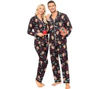 Générique Ensemble Pyjama Personnalisé avec Photo Visage - Drôle pour Homme/Femme (FR/ES, Alpha/Lettres, M, Taille Normale, Taille Normale, Femme, #8)