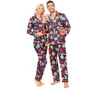 Générique Ensemble Pyjama Personnalisé avec Photo Visage - Drôle pour Homme/Femme (FR/ES, Alpha/Lettres, M, Taille Normale, Taille Normale, Femme, #3)